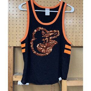 Baltimore Orioles Victoria's Secret Pink Sequin Tank Top Black Size XS